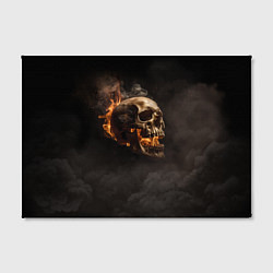 Холст прямоугольный Горящий череп в дыму, цвет: 3D-принт — фото 2
