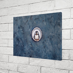 Холст прямоугольный Маленький забавный пингвинчик, цвет: 3D-принт — фото 2