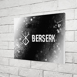 Холст прямоугольный Berserk glitch на темном фоне: надпись и символ, цвет: 3D-принт — фото 2