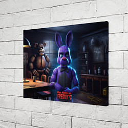 Холст прямоугольный Five Nights at Freddys Bonnie, цвет: 3D-принт — фото 2