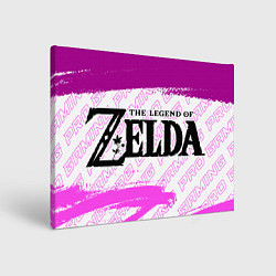 Холст прямоугольный Zelda pro gaming: надпись и символ, цвет: 3D-принт
