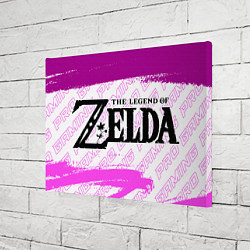 Холст прямоугольный Zelda pro gaming: надпись и символ, цвет: 3D-принт — фото 2