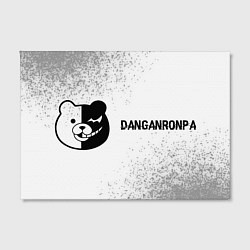 Холст прямоугольный Danganronpa glitch на светлом фоне: надпись и симв, цвет: 3D-принт — фото 2
