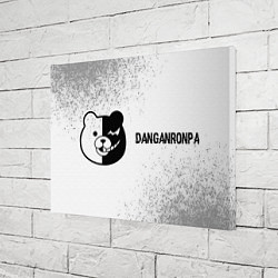 Холст прямоугольный Danganronpa glitch на светлом фоне: надпись и симв, цвет: 3D-принт — фото 2