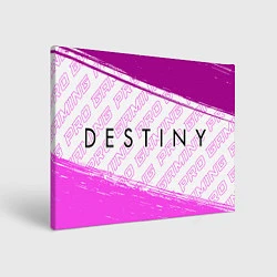 Холст прямоугольный Destiny pro gaming: надпись и символ, цвет: 3D-принт