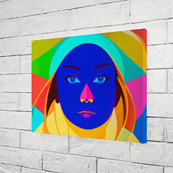 Холст прямоугольный Девушка монашка с синим лицом, цвет: 3D-принт — фото 2