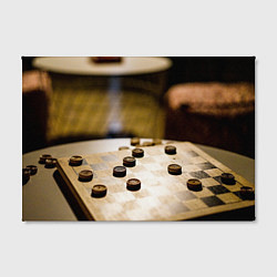 Холст прямоугольный Игра в шашки, цвет: 3D-принт — фото 2