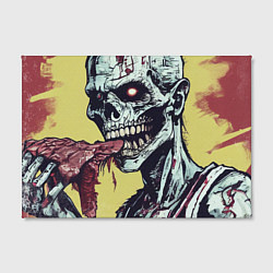 Холст прямоугольный Зомби панк ест мясо, цвет: 3D-принт — фото 2