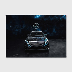 Холст прямоугольный Mercedes Benz space background, цвет: 3D-принт — фото 2