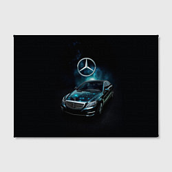 Холст прямоугольный Mercedes Benz dark style, цвет: 3D-принт — фото 2