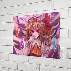 Холст прямоугольный Touhou Project Flandre Scarlet, цвет: 3D-принт — фото 2