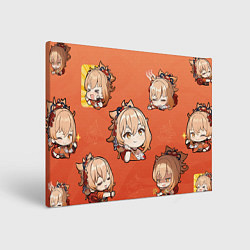 Холст прямоугольный Chibi Yoimiya Genshin Impact, цвет: 3D-принт