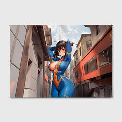 Холст прямоугольный Girl anime Fallout, цвет: 3D-принт — фото 2