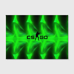 Холст прямоугольный CSGO green logo, цвет: 3D-принт — фото 2