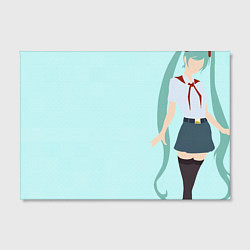 Холст прямоугольный Бесконечное лето Miku, цвет: 3D-принт — фото 2
