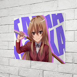 Холст прямоугольный Toradora Тайга Aisaka, цвет: 3D-принт — фото 2