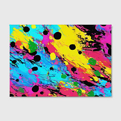 Холст прямоугольный Цветная абстракция - живопись, цвет: 3D-принт — фото 2