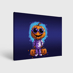 Холст прямоугольный Тыквенная голова, цвет: 3D-принт