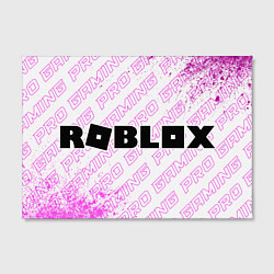Холст прямоугольный Roblox pro gaming по-горизонтали, цвет: 3D-принт — фото 2
