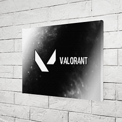 Холст прямоугольный Valorant glitch на темном фоне по-горизонтали, цвет: 3D-принт — фото 2