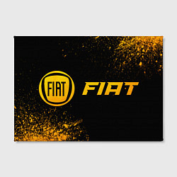 Холст прямоугольный Fiat - gold gradient по-горизонтали, цвет: 3D-принт — фото 2