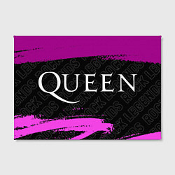 Холст прямоугольный Queen rock legends по-горизонтали, цвет: 3D-принт — фото 2