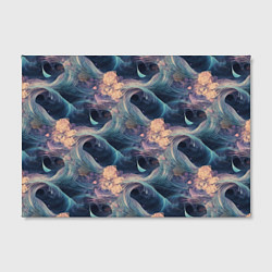 Холст прямоугольный Волнообразная фрактальная абстракция, цвет: 3D-принт — фото 2