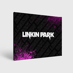 Холст прямоугольный Linkin Park rock legends по-горизонтали, цвет: 3D-принт