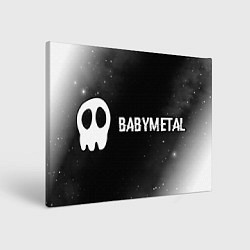 Холст прямоугольный Babymetal glitch на темном фоне по-горизонтали, цвет: 3D-принт