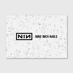 Холст прямоугольный Nine Inch Nails glitch на светлом фоне по-горизонт, цвет: 3D-принт — фото 2