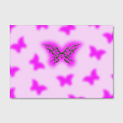 Холст прямоугольный Y2K purple butterfly, цвет: 3D-принт — фото 2