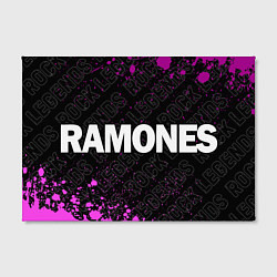 Холст прямоугольный Ramones rock legends по-горизонтали, цвет: 3D-принт — фото 2
