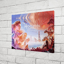 Холст прямоугольный Противостояние horizon forbidden west, цвет: 3D-принт — фото 2