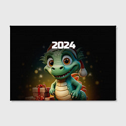 Холст прямоугольный Милый дракон 2024 символ года, цвет: 3D-принт — фото 2
