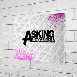 Холст прямоугольный Asking Alexandria rock legends по-горизонтали, цвет: 3D-принт — фото 2