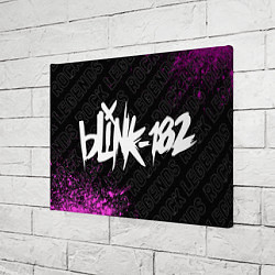 Холст прямоугольный Blink 182 rock legends по-горизонтали, цвет: 3D-принт — фото 2