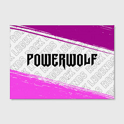 Холст прямоугольный Powerwolf rock legends по-горизонтали, цвет: 3D-принт — фото 2