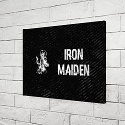 Холст прямоугольный Iron Maiden glitch на темном фоне по-горизонтали, цвет: 3D-принт — фото 2