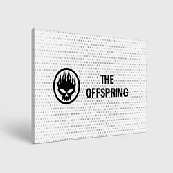 Холст прямоугольный The Offspring glitch на светлом фоне по-горизонтал, цвет: 3D-принт