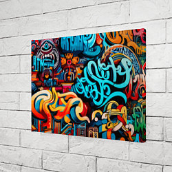 Холст прямоугольный Abstract graffiti - ai art, цвет: 3D-принт — фото 2