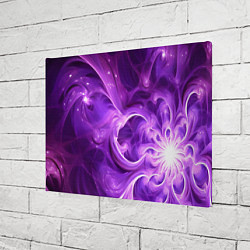 Холст прямоугольный Фиолетовая фрактальная абстракция, цвет: 3D-принт — фото 2