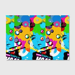 Холст прямоугольный Girls face - pop art, цвет: 3D-принт — фото 2