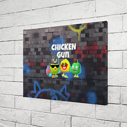 Холст прямоугольный Чикен Ган - граффити, цвет: 3D-принт — фото 2