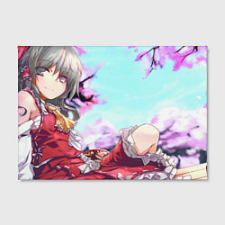 Холст прямоугольный Touhou Project Рейму Cute, цвет: 3D-принт — фото 2