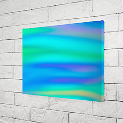 Холст прямоугольный Неоновые мягкие полосы через матовое стекло, цвет: 3D-принт — фото 2