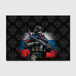 Холст прямоугольный Русский солдат, цвет: 3D-принт — фото 2
