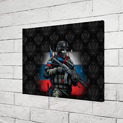 Холст прямоугольный Русский солдат, цвет: 3D-принт — фото 2