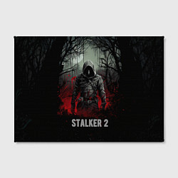 Холст прямоугольный Stalker 2 dark mode, цвет: 3D-принт — фото 2