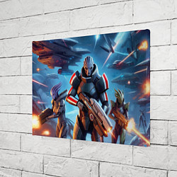 Холст прямоугольный Mass Effect - ai art, цвет: 3D-принт — фото 2