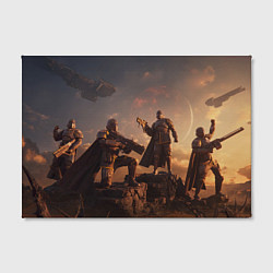 Холст прямоугольный Helldivers 2: Brotherhood, цвет: 3D-принт — фото 2